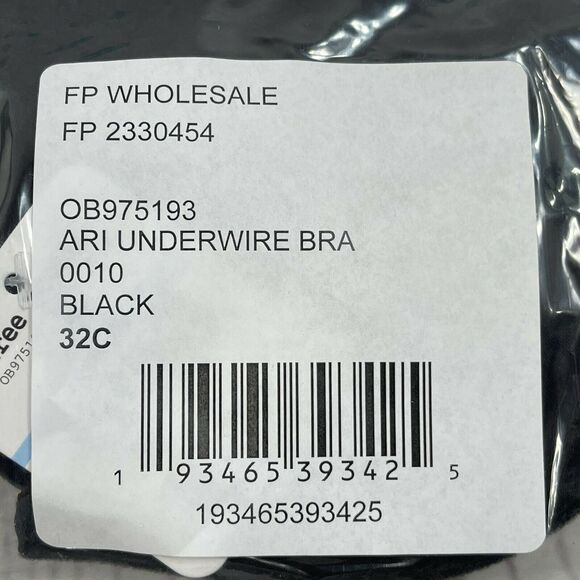 Free People Intimately Bra 32C Ari Underwire Plunge Stretch Convertible Straps - Picture 8 of 8